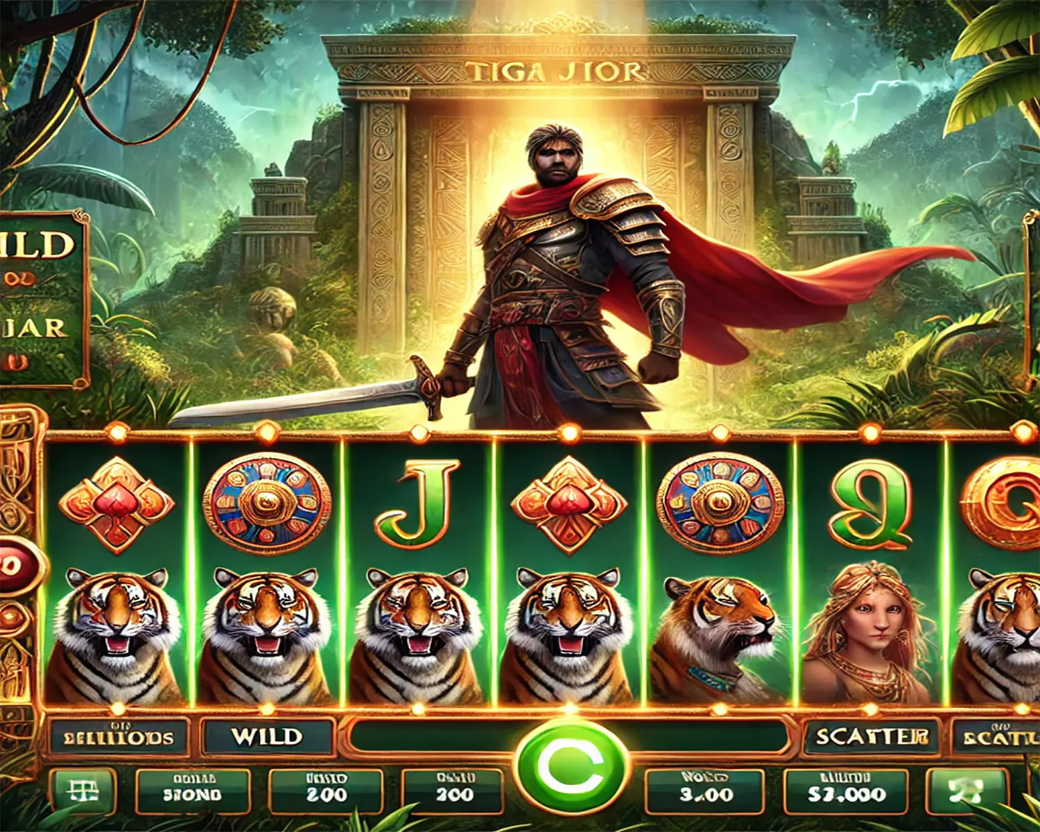 Tiger Warrior: Slot Online Bertema Prajurit Gagah dengan Peluang Menang Besar